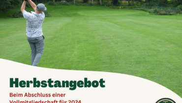 Herbstangebot – Im GC Habichtswald sind Sie “golf”richtig!