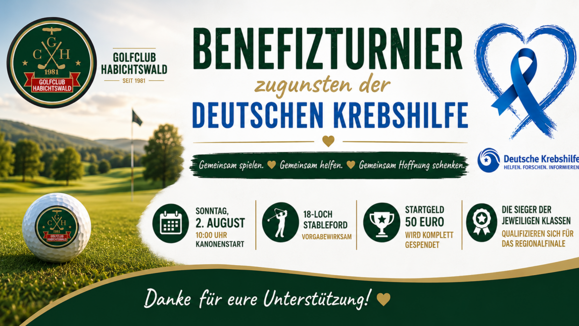 Turnier zug. der Deutschen Krebshilfe am 02. August