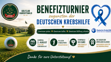 Turnier zug. der Deutschen Krebshilfe am 02. August